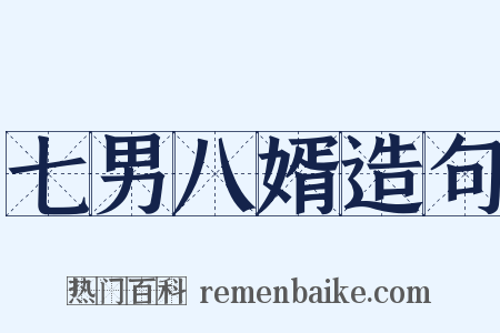 七男八婿造句是什么意思的图片
